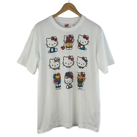 UNIQLO UT Sanrio Hello Kitty Japan Kawaii Graphic Print Short Sleeve T-Shirt XL - Picture 1 of 9